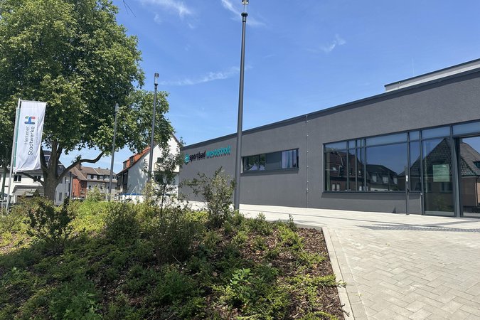 Außenansicht Sportbad Westerholt Blick auf die Außenansicht des Sportbades Westerholt